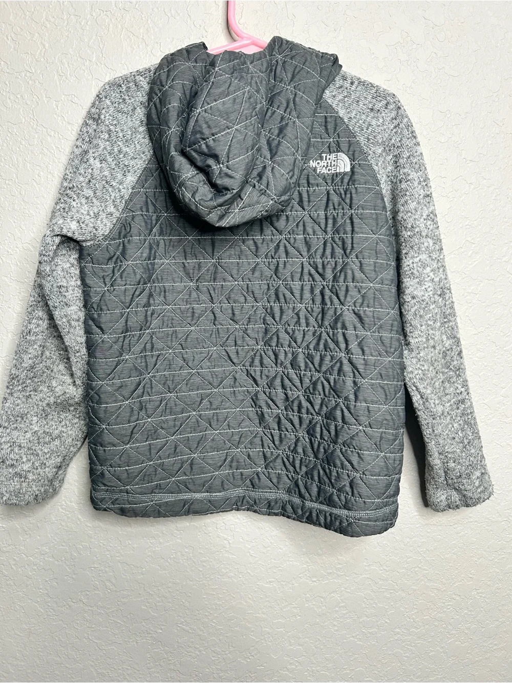 The North Face Toddler Girls Quilted Hooded Jacket Gray Size 6T